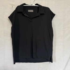 FIGS Pro Pique Drop Shoulder Polo Dark Harbor Size Large